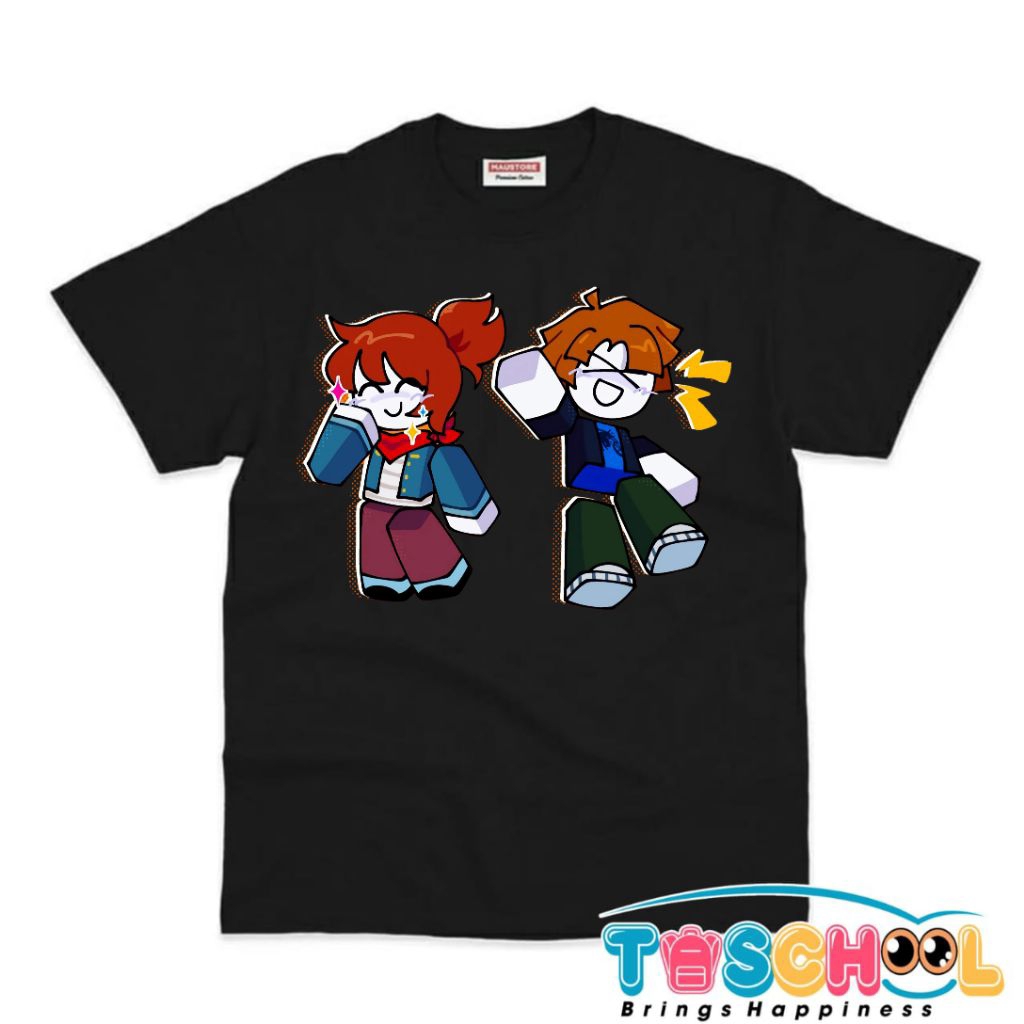 BAJU ANAK KAOS ANAK LET'S PLAY ROBLOX BACON ACORN