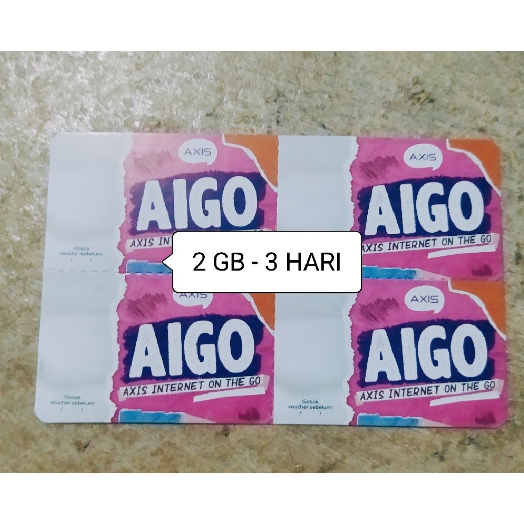 VOCHER AXIS 2GB - 3 HARI