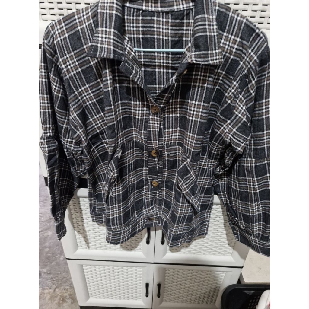 kemeja flanel/ jaket/ blazer