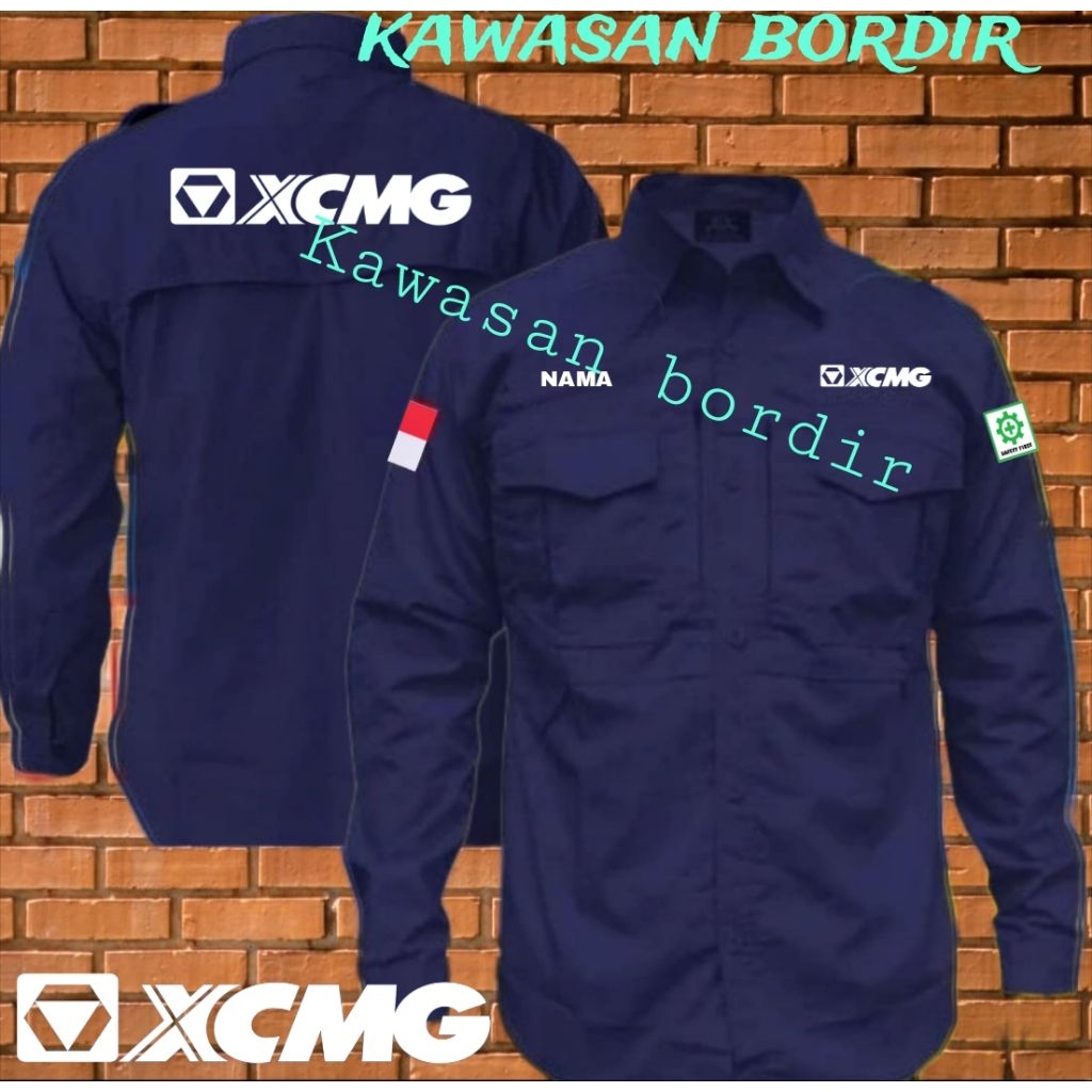 Premium kemeja tactical XCMG alat berat seragam XCMG alat berat baju XCMG pdh XCMG kemeja alat berat