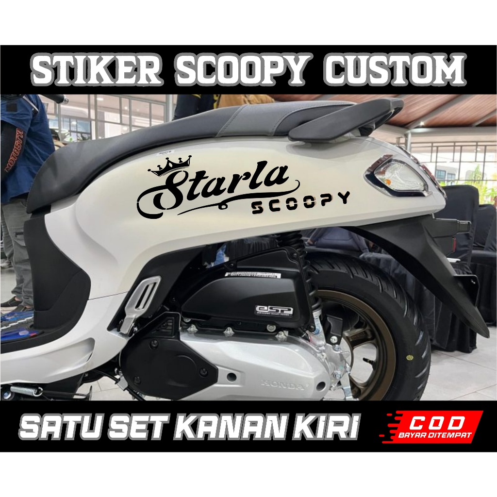 STICKER CUTTING CUSTOM NAMA ALL SCOOPY BODY MOTOR VARIASI CUTTING STICKER
