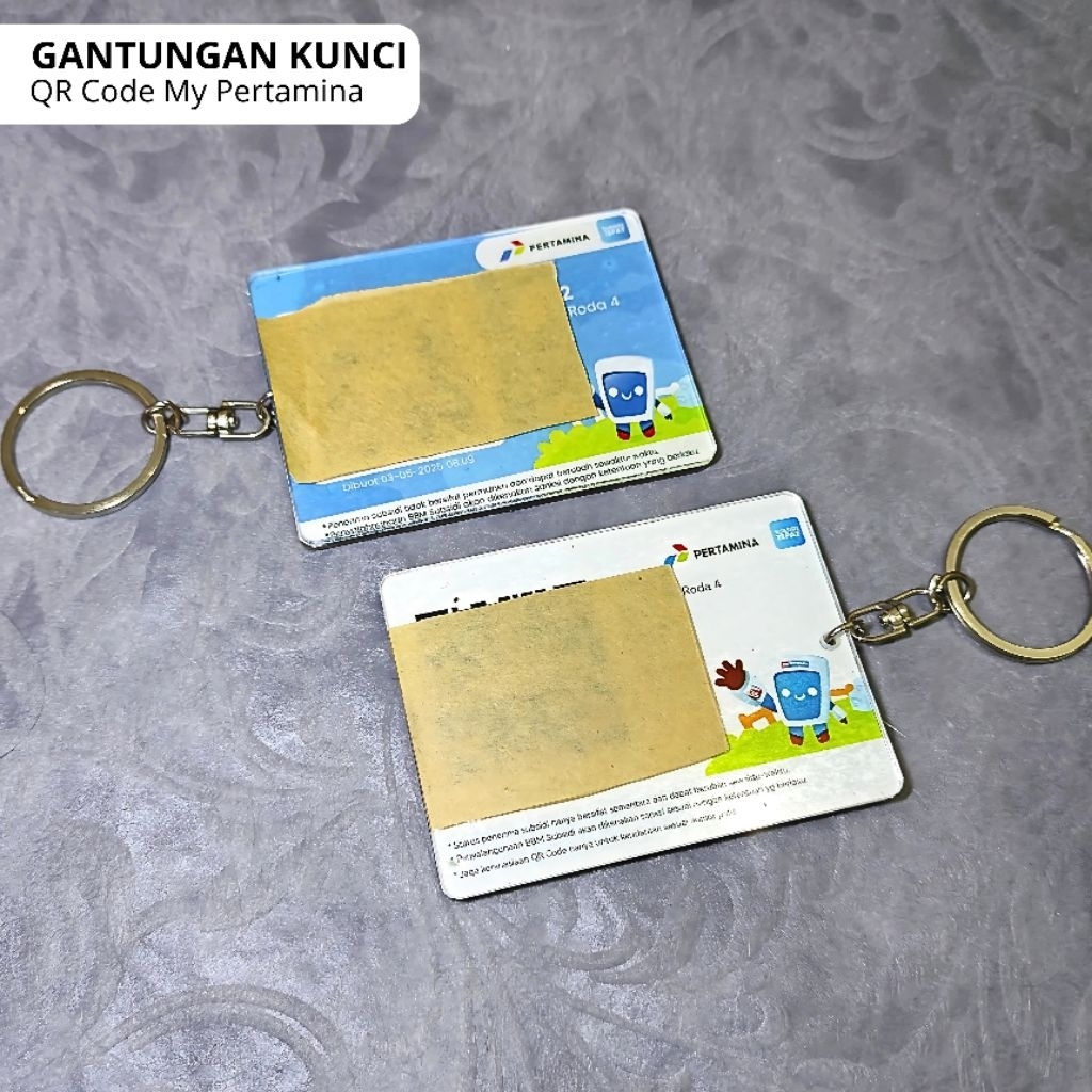 Gantungan Kunci Barcode My Pertamina - Ganci Akrilik QR Code My Pertamina