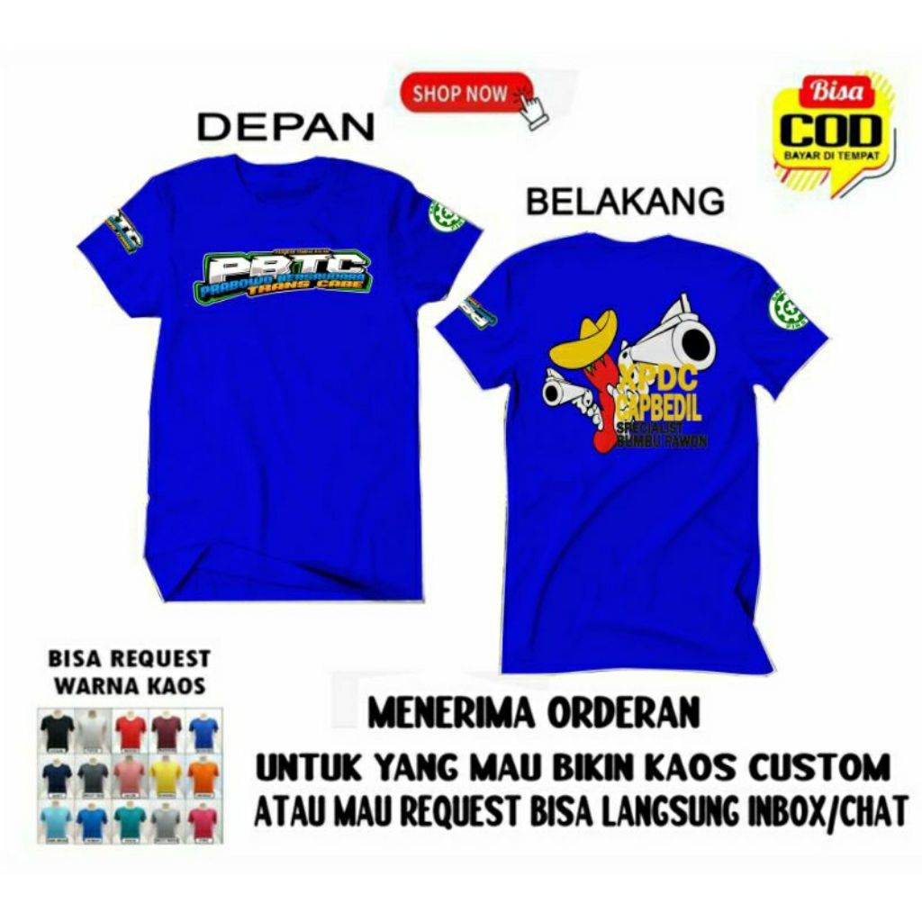 kaos PBTC original lengan pendek