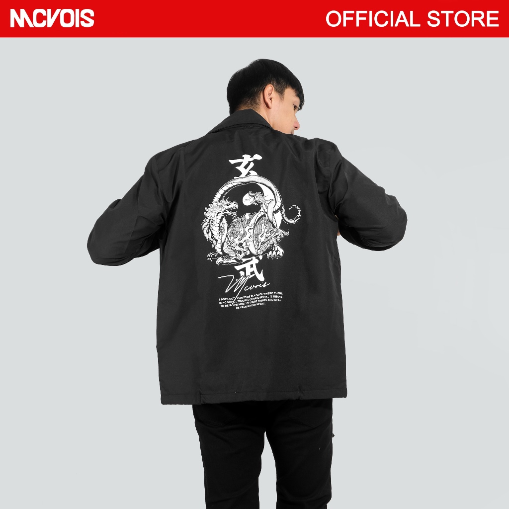 Mcvois Coach Jaket Japan Moon Dragon Black