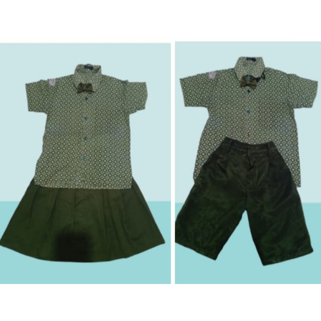 seragam paud tk batik