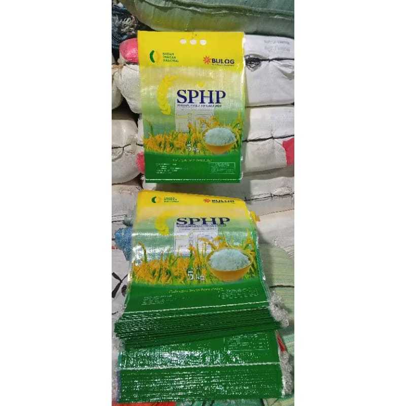 

JD.en Karung Beras Bulog Kondisi Baru Karung Laminasi Kemasan 5 Kg Harga 1 Ball isi 1000 Lembar