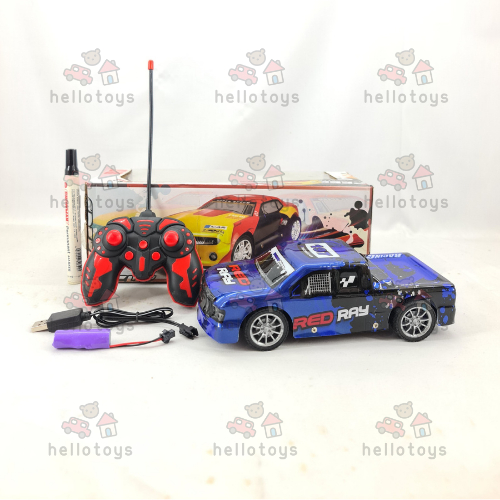 Mainan Anak R/C Mobil Jeep Double Cabin Raptor Advanture Pakai Remot Kontrol Baterai Cas