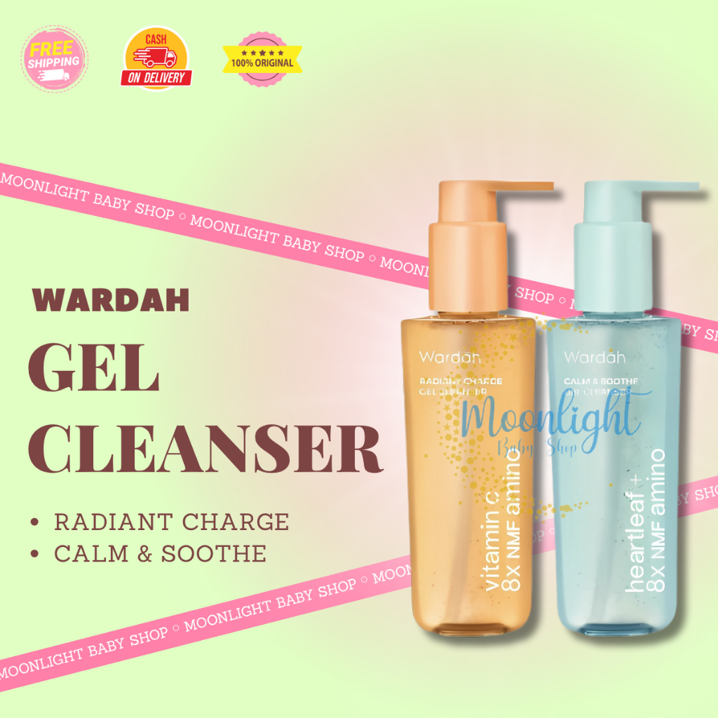 Wardah Heartleaf + 8X NMF Amino Calm | Soothe Gel Cleanser 120 ml | Facial Wash | Pembersih Wajah