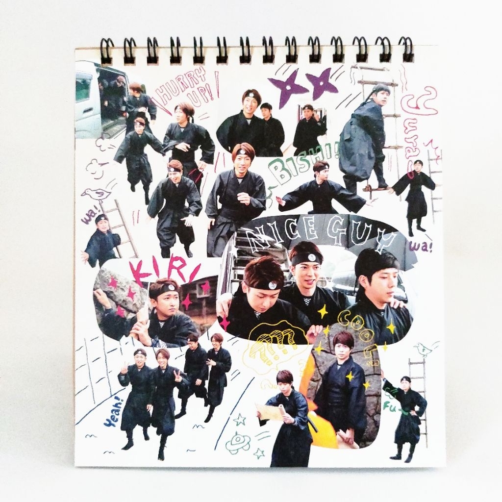 

嵐 Arashi Japonism Calendar Concert Goods Merchandise Ohno Satoshi Ninomiya Kazunari Sho Sakurai Jun Matsumoto Aiba Masaki Kalender Memorabilia Foto Koleksi Dekorasi Pajangan Jepang Jpop Grup Konser Kalender Meja 2017