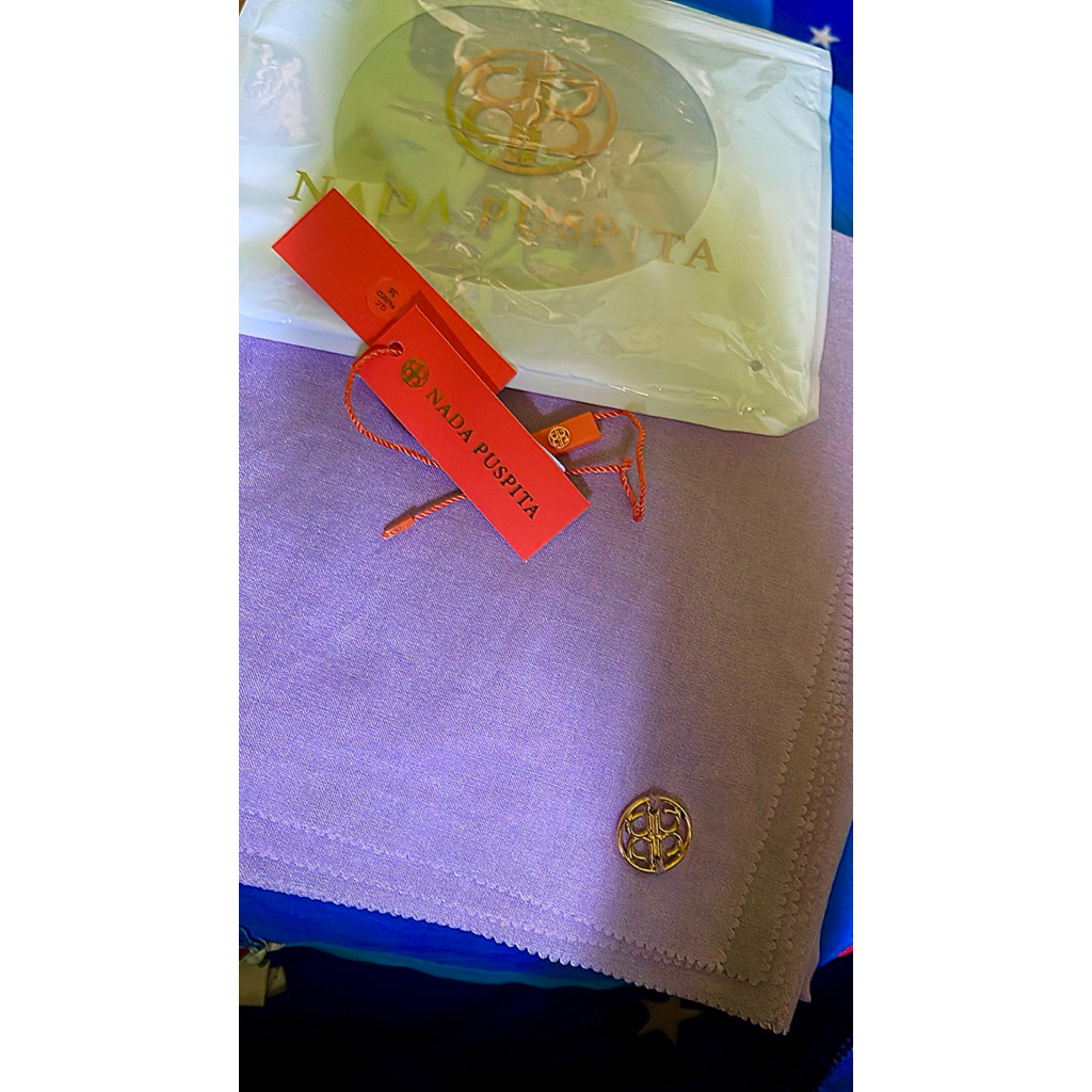 Preloved Nada Puspita Nada Voile Scarf in Lavender Frost (Ungu) by Indah Nada Puspita