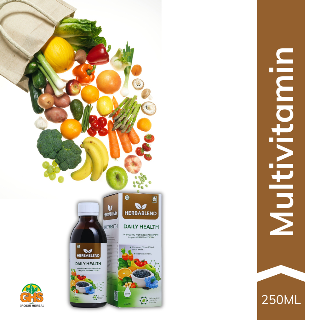 

HERBABLEND DAILY HEALTH 250 ML Penambah Gizi Buah dan Sayur