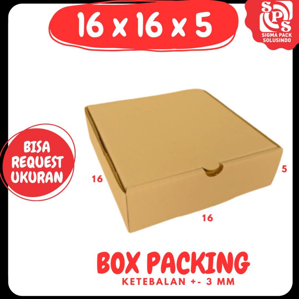 

kardus 16x16x5 LD Kardus box Pizza Packing Madu Hampers Kotak box 16x16x5 zigma pack