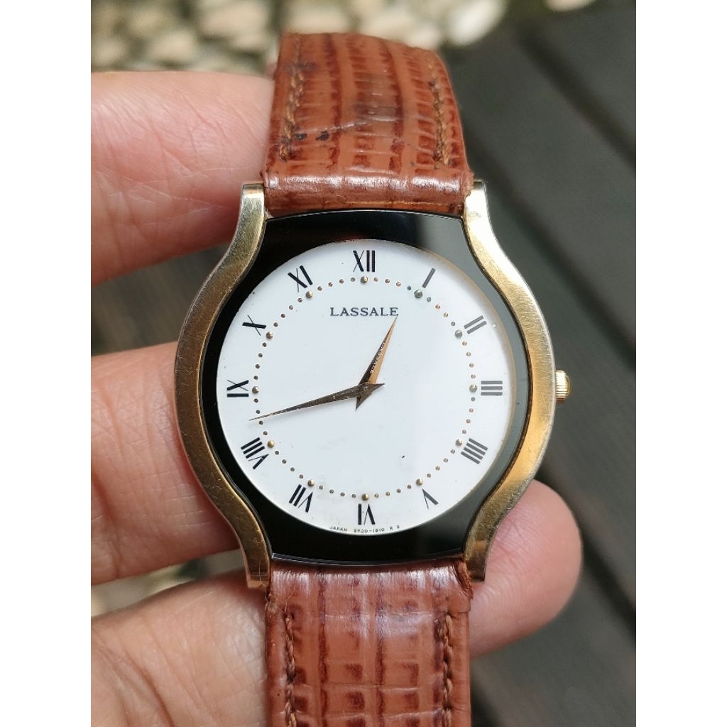 jam seiko lassale original 1980s Vintage super tipis