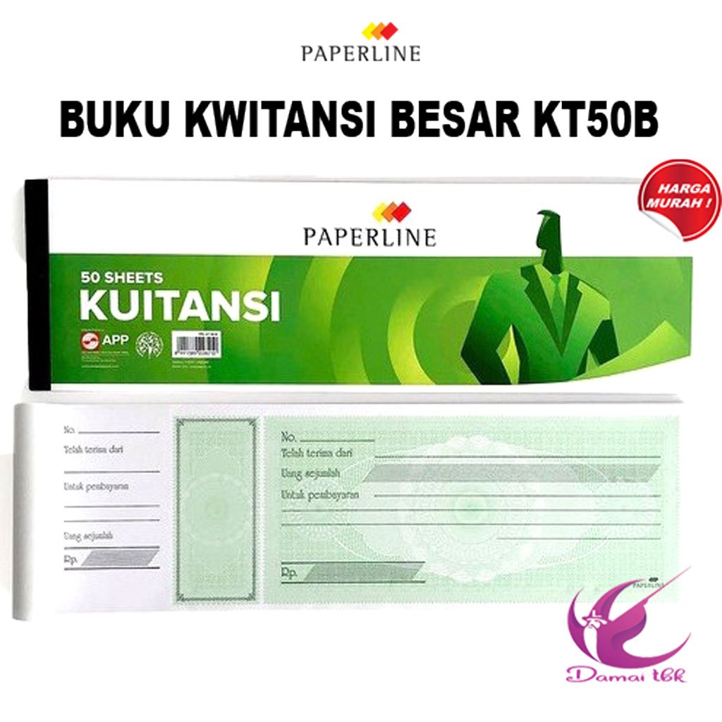 

Paperline Buku Kwitansi Besar KT50B