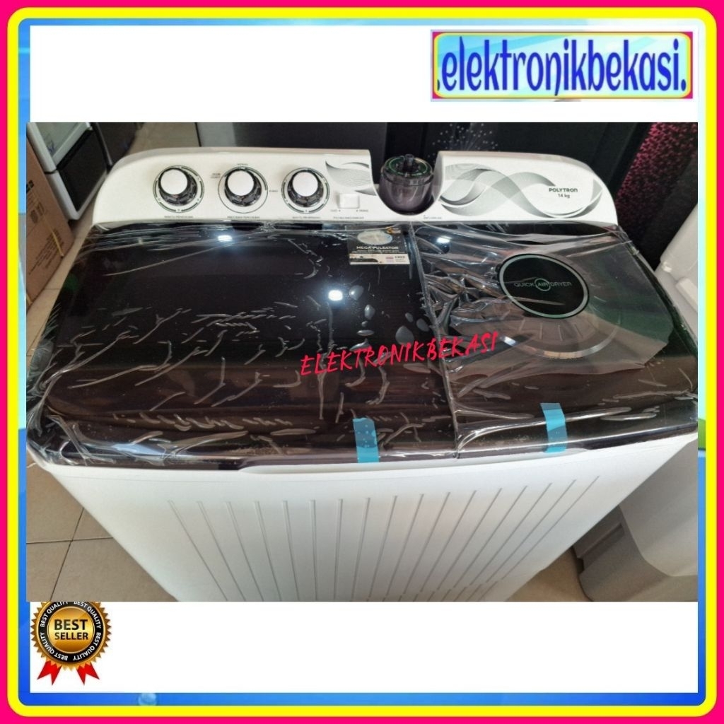 MESIN CUCI POLYTRON PWM 1403 / MESIN CUCI POLYTRON 2 TABUNG 14KG / POLYTRON PWM-1403X