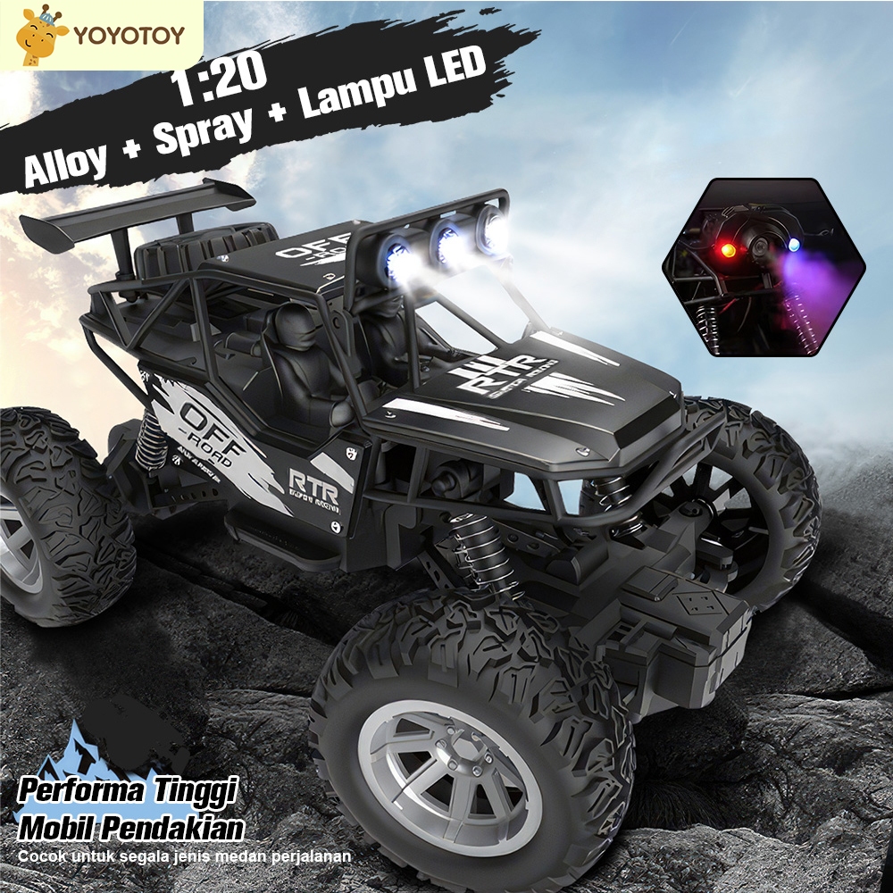 

Mainan Mobil Remote Control Spray off-Road Climbing 2WD Car RC Offroad 4x4 Tahan Air 2.4GHz Mainan