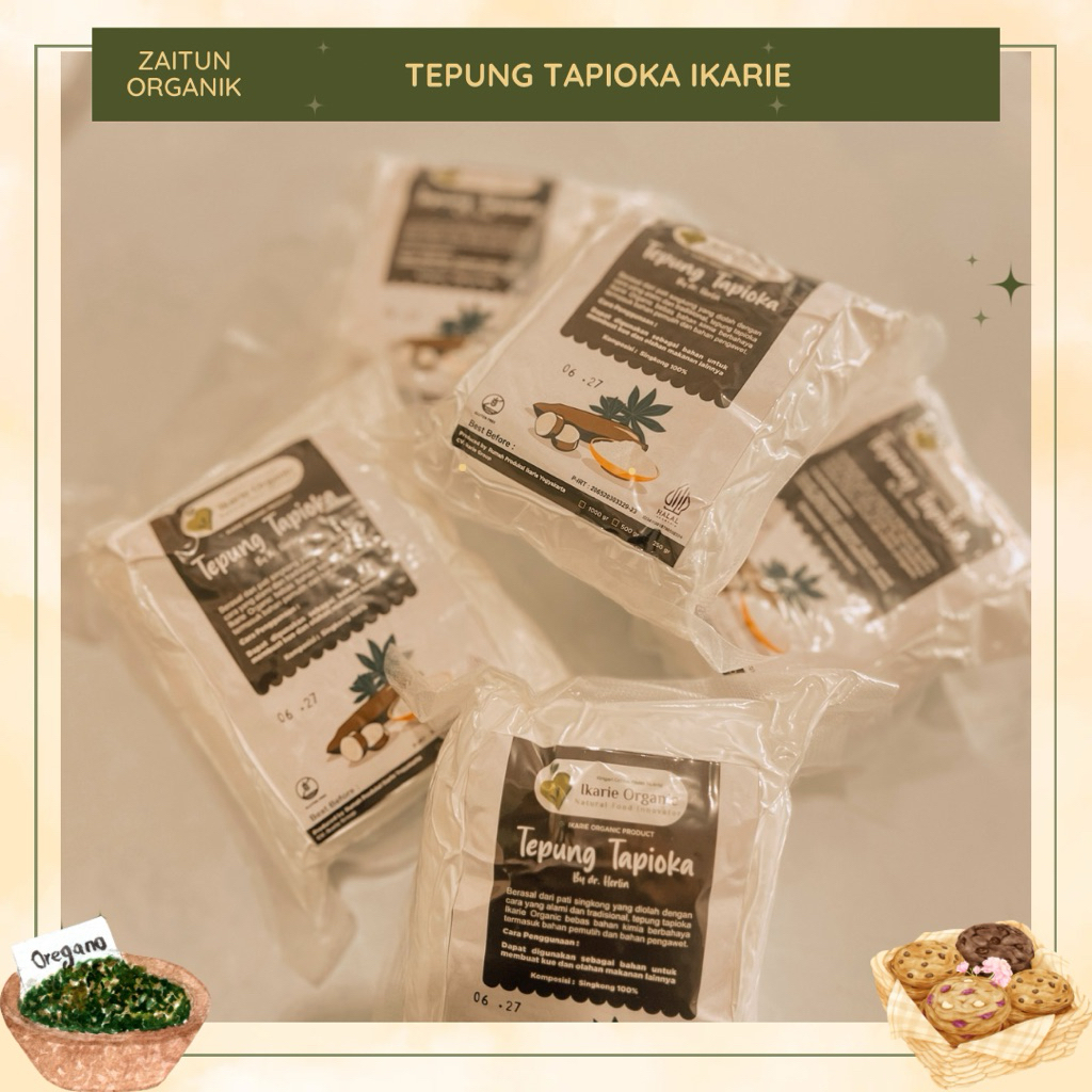 TEPUNG TAPIOKA ORGANIK | IKARIE ORGANIK | GLUTEN FREE