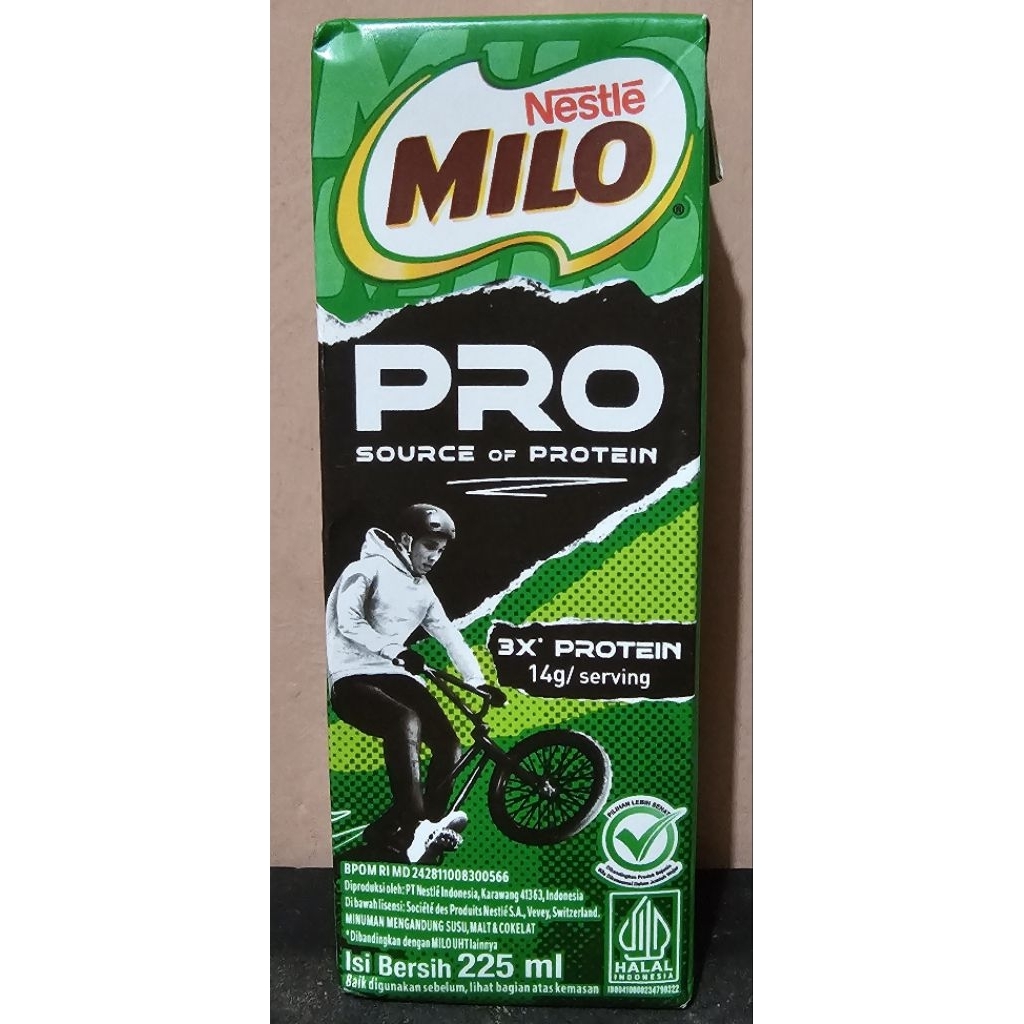

Milo Pro Minuman Susu UHT Coklat Protein 225ml