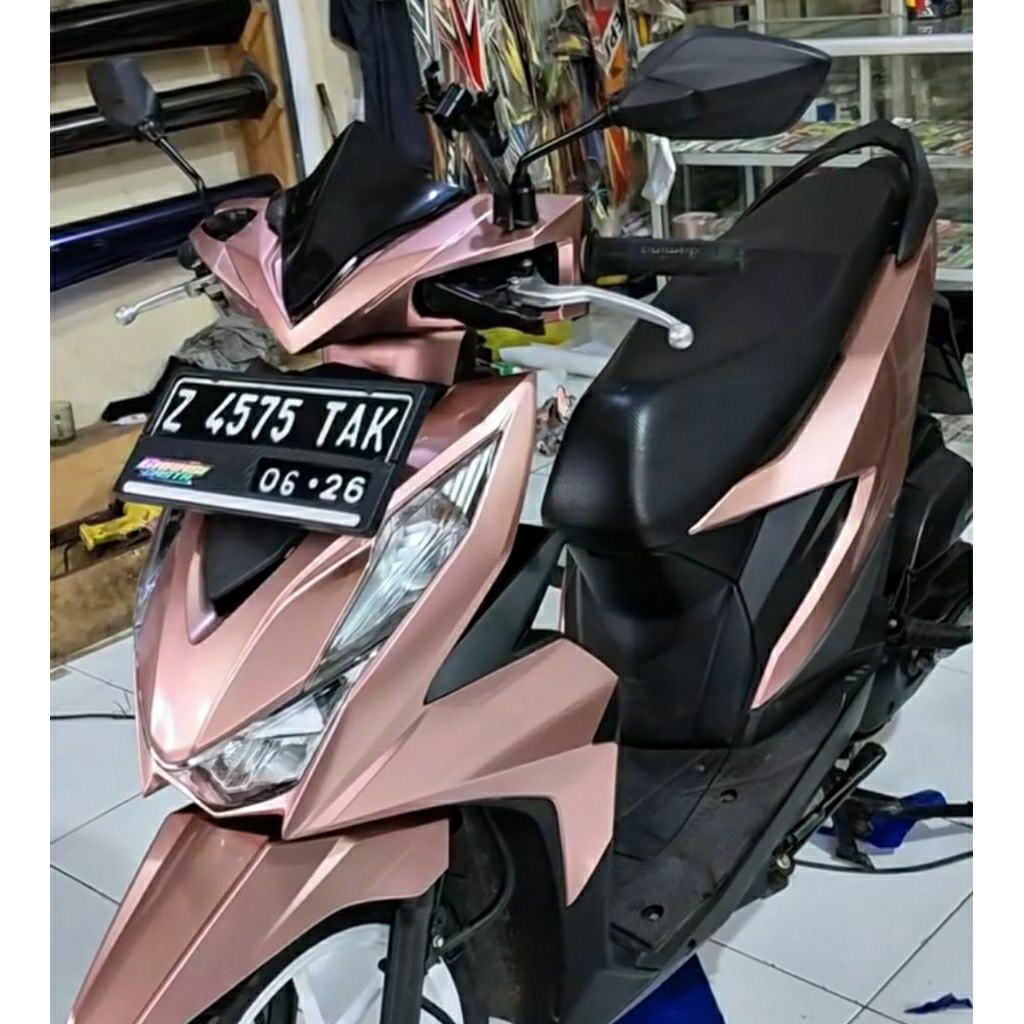 COD SKOTLET STIKER MOTOR ROSE GOLD CANDY PREMIUM SKOTLET ROSE GOLD METALIK CANDY SCOTLITE ROSE GOLD 