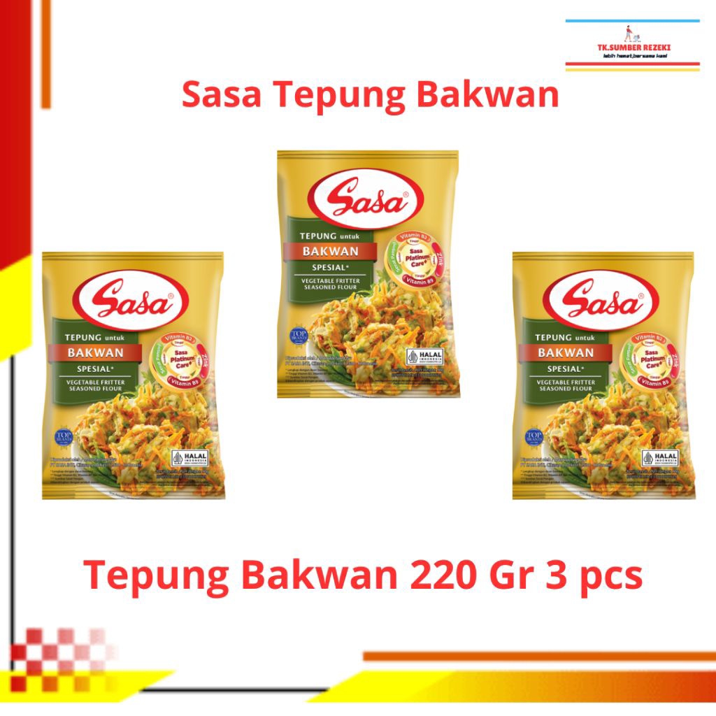 

[PAKET HEMAT ISI 3] Sasa Tepung Bumbu Bakwan Spesial Bervitamin dan Bermineral 225 Gr PROMO MURAH