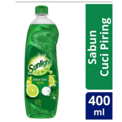 READY SUNLIGHT Pencuci Piring Jeruk Nipis 100 Botol (400ml X 2)
