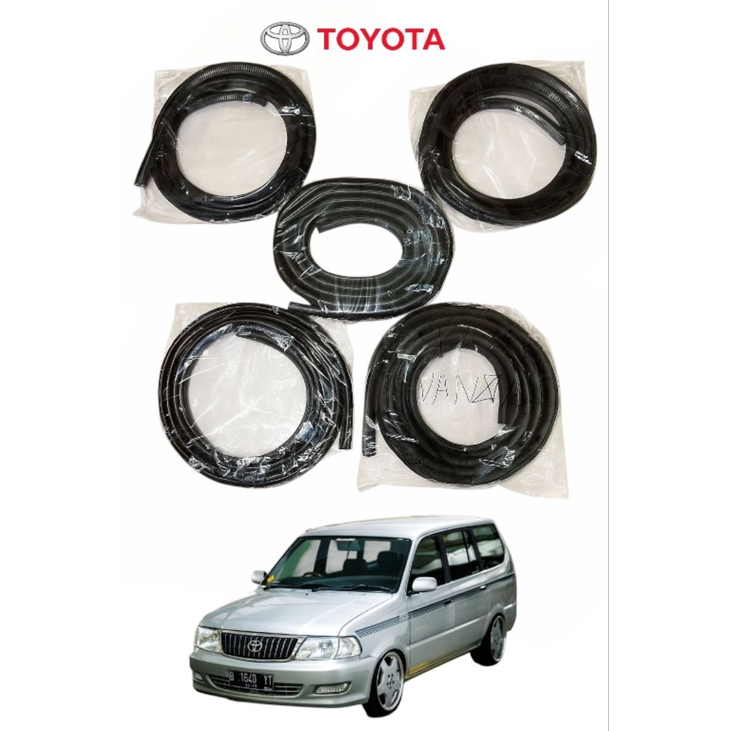 Karet balon body pintu mobil Toyota Kijang Kapsul LGX SGX fullset (4 pintu + 1 bagasi)