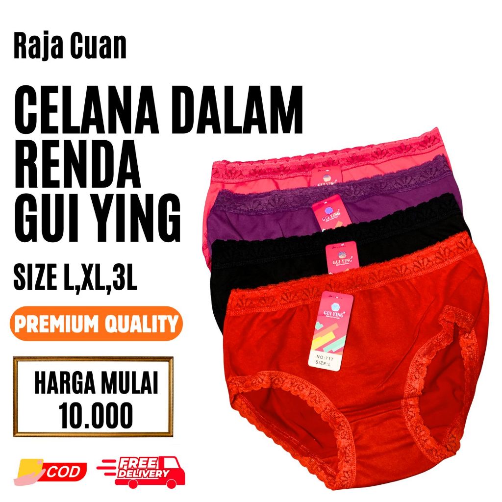 CD Wanita Renda Celana Dalam Wanita GUIYING RENDA murah