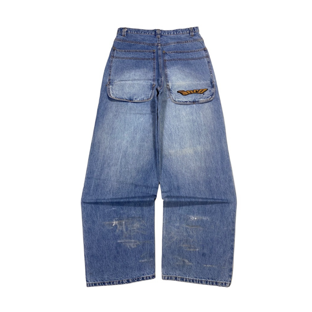 JNCO JEANS BAGGY VINTAGE WASHED BLUE Y2K SKATE PANTS
