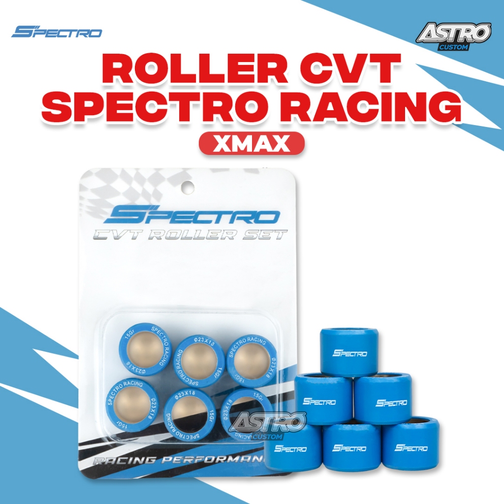 Spectro Roller Racing Xmax 250 Roler Ruler Set Loler Pulley Rumah Roller Upgrade CVT Astrocustom