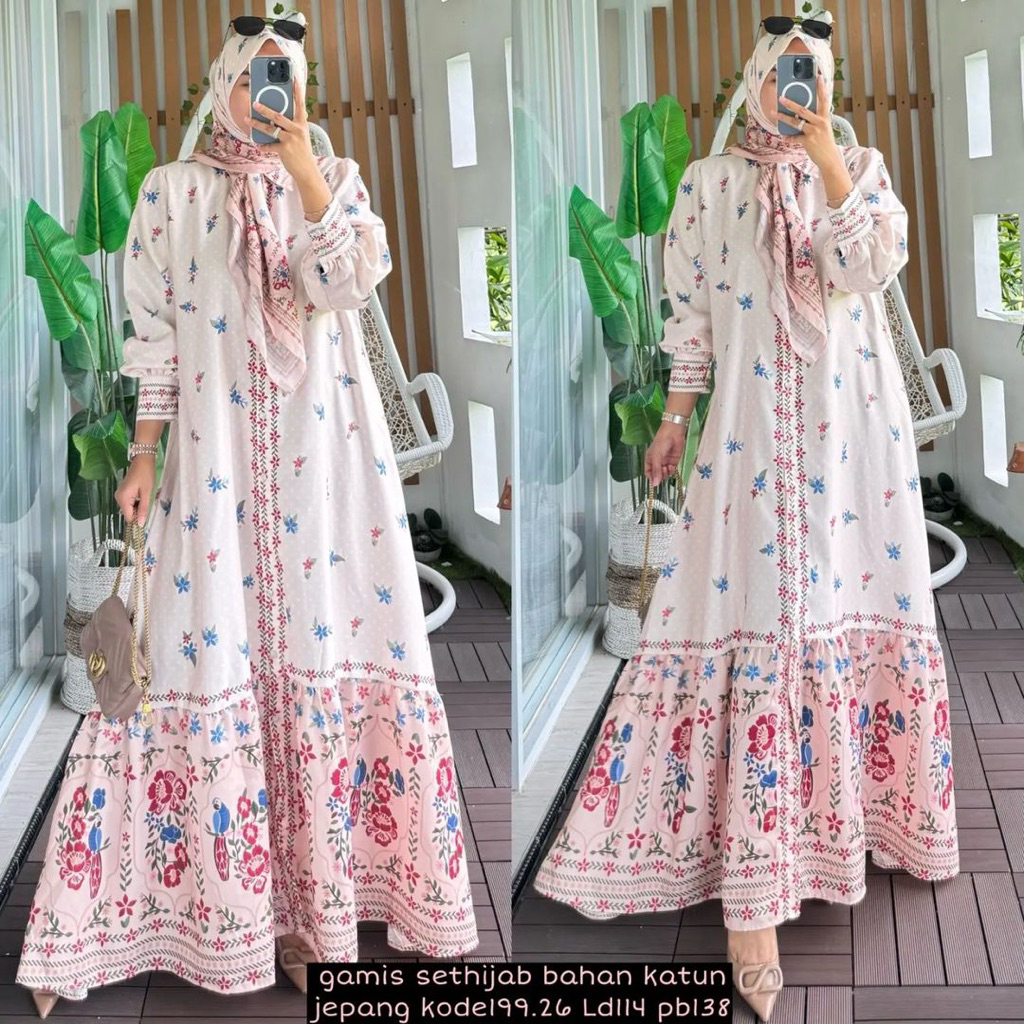 SALE Gamis katun Jepang / Gamis Premium