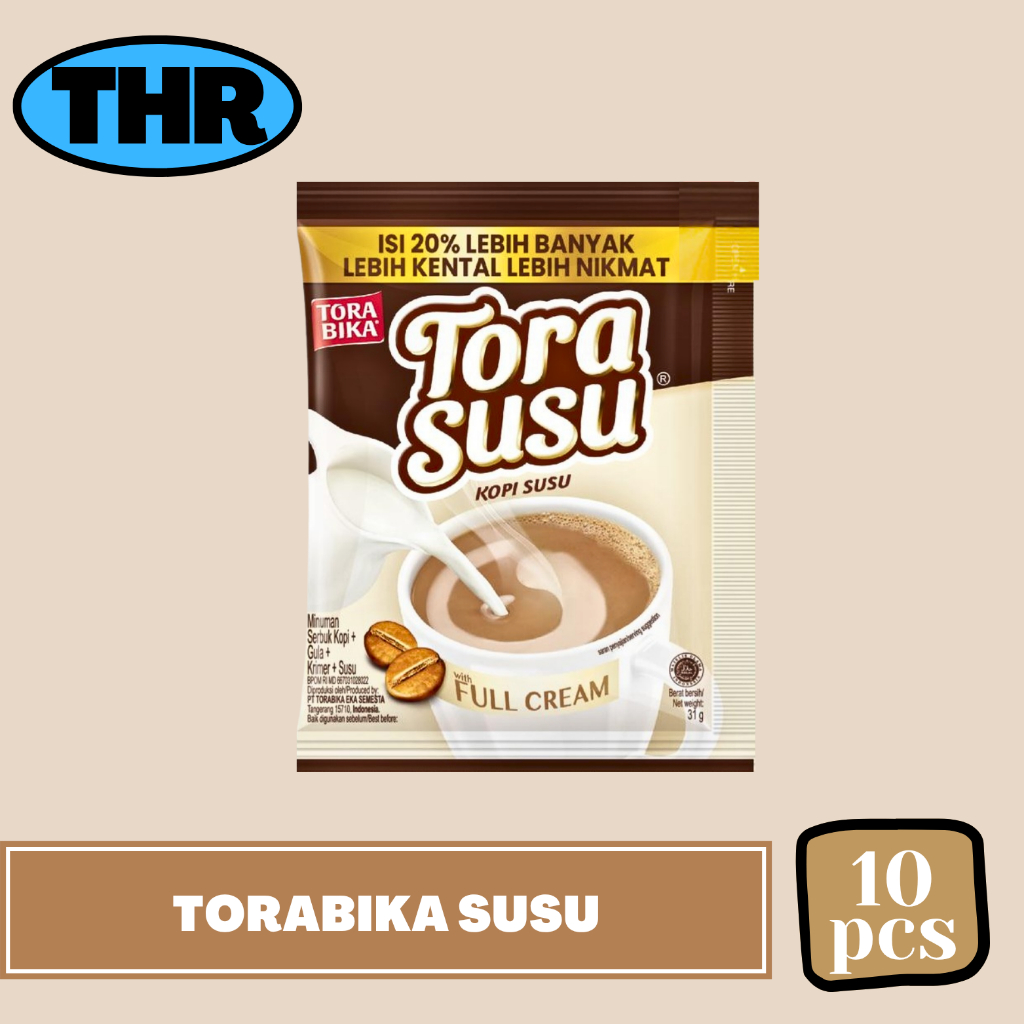 

Torabika Tora Susu 1 Renceng isi 10 Sachet