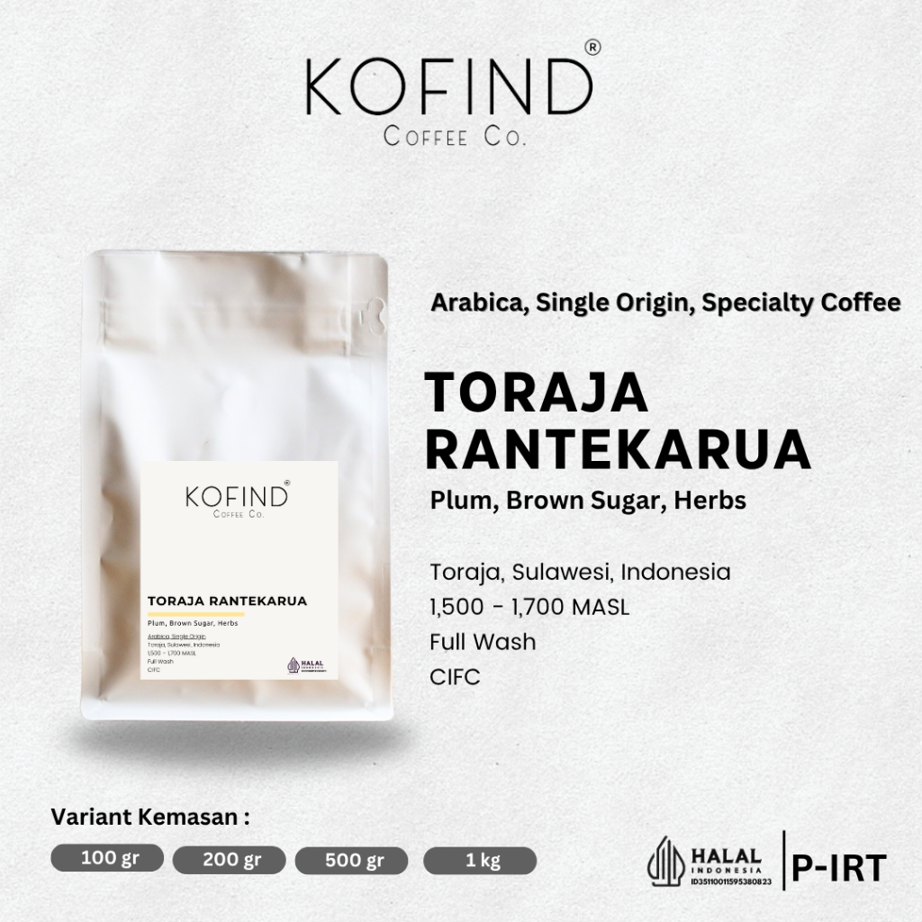 

Biji Kopi Toraja Rantekarua Specialty Coffee Manual Brew
