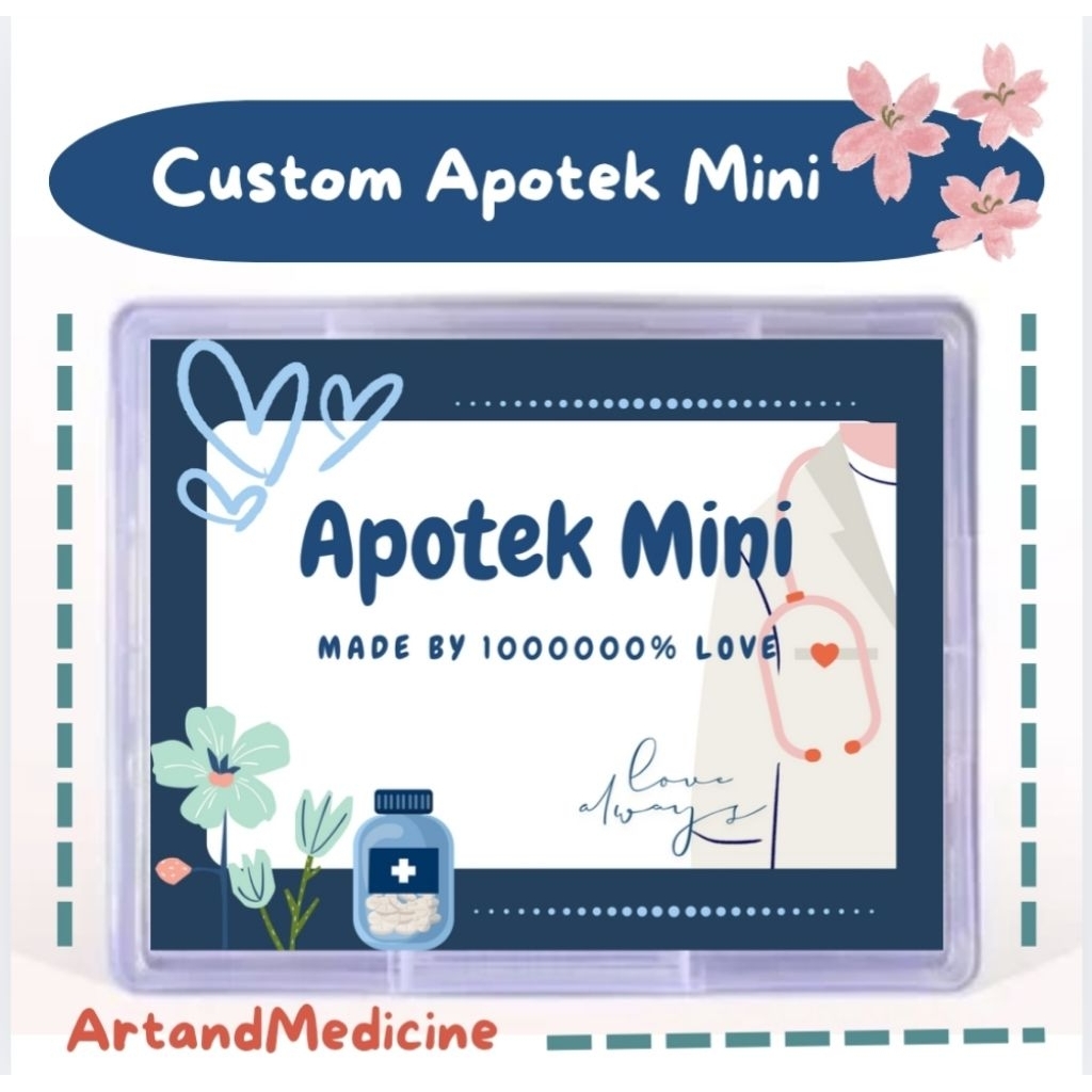 Apotek Mini | Custom apotek mini | Hadiah | Emergency Kit | Kotak P3K