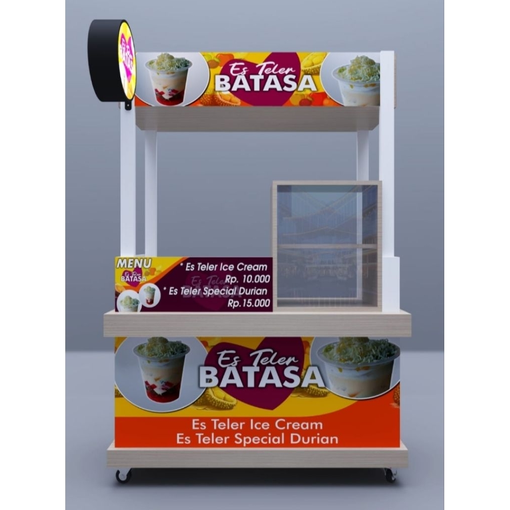 Booth/Gerobak Bekas Es Teler