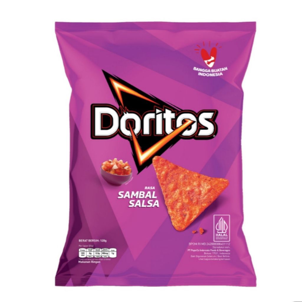 

Doritos Makanan Ringan Keripik 120gr / Sambal Salsa / Jagung Bakar