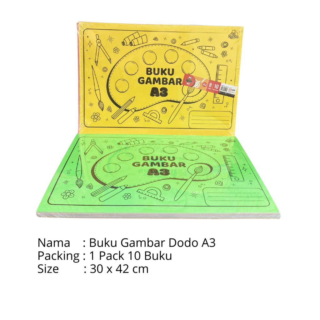 

Buku Gambar Dodo A3 (1 PACK 10 BUKU)
