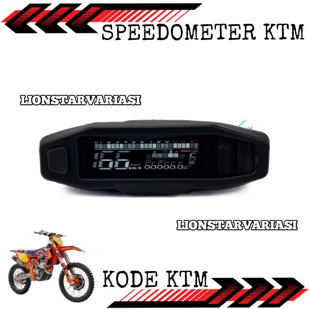 Speedometer Digital Koso Mini Speedo Kilometer KTM Mini Speedometer KTM Universal KLX CRF WR CB