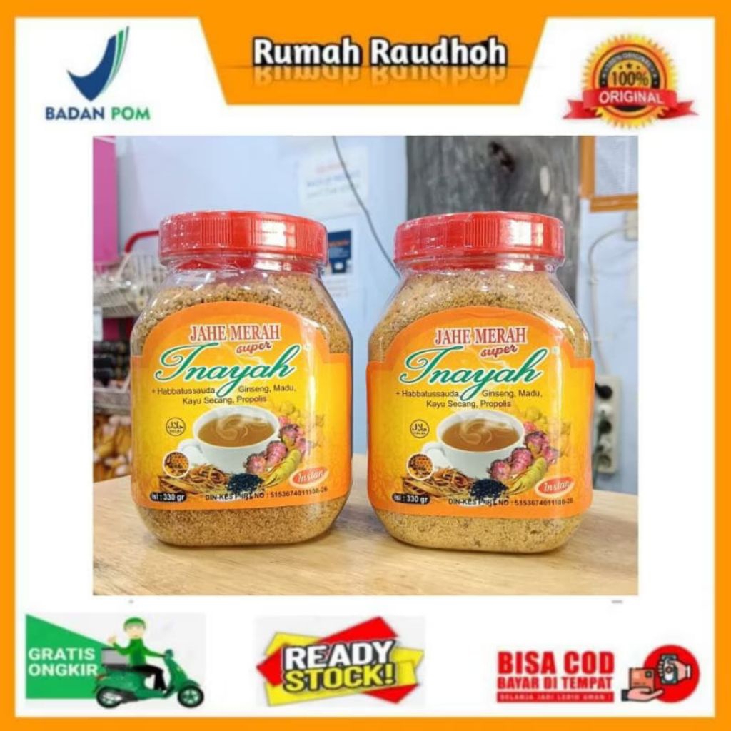 

JAHE MERAH SUPER INAYAH ORIGINAL 330 GRAM