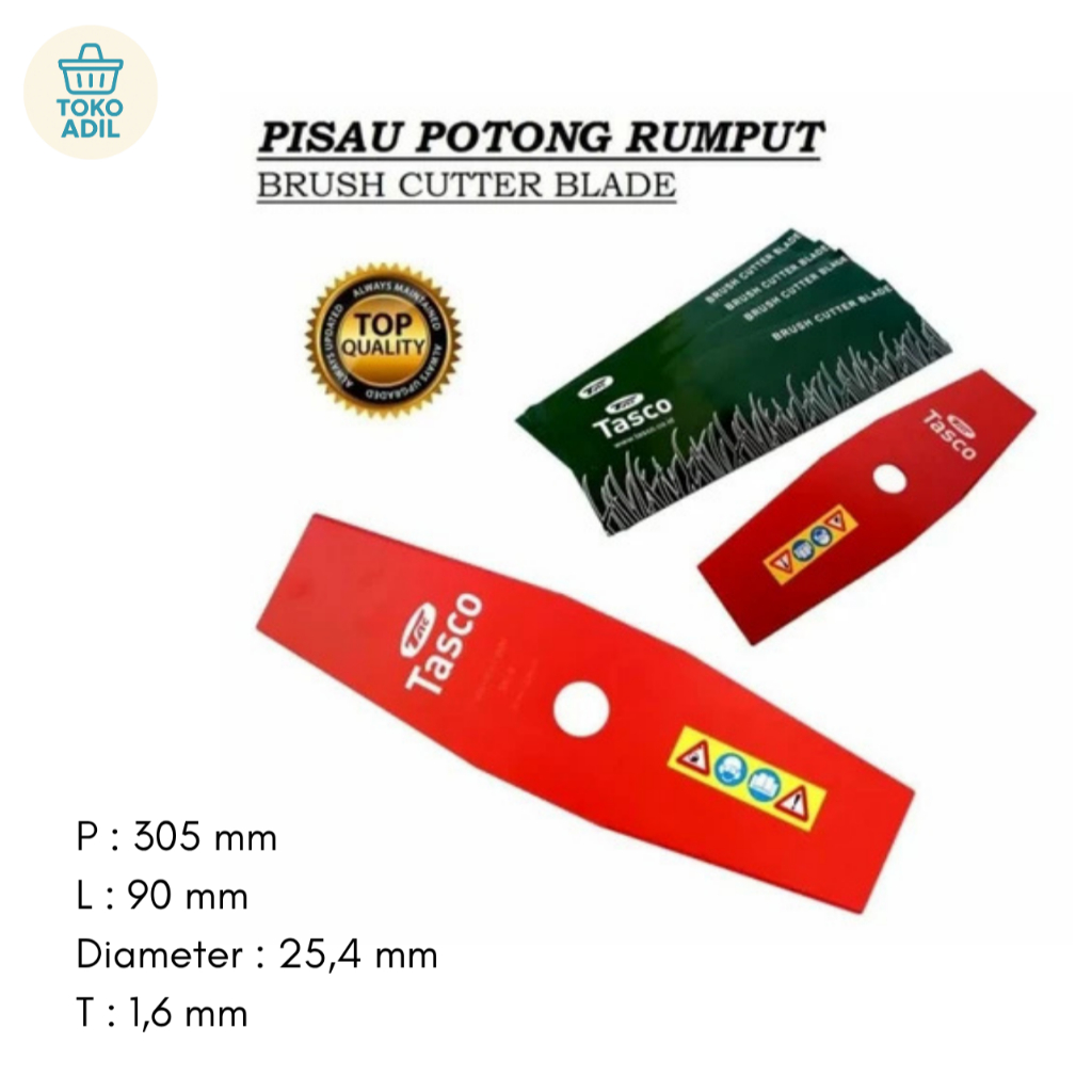 Pisau Mesin Potong Rumput Tasco Brush Cutter Blade / Pisau Potong Rumput