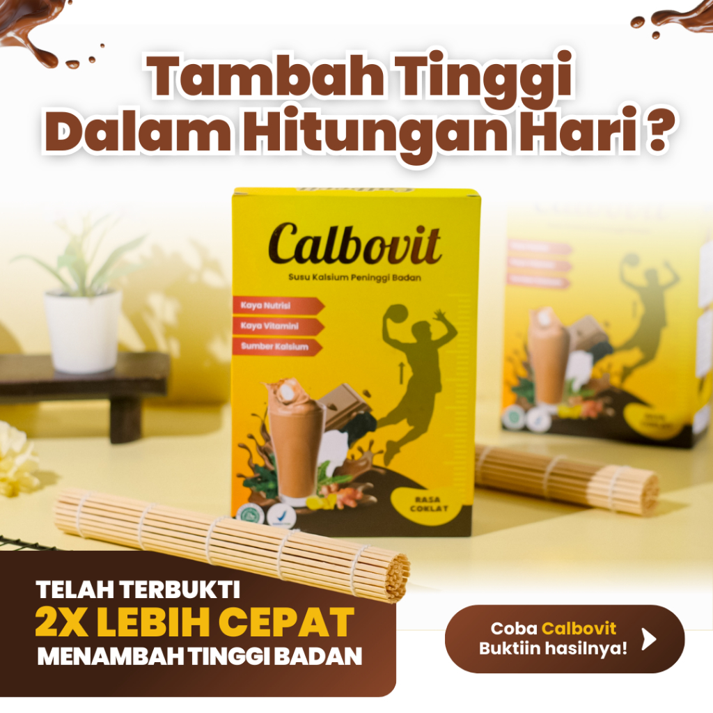 

[FLASH SALE] Calbovit Susu Peninggi Badan Anak Rasa Coklat 100% Original