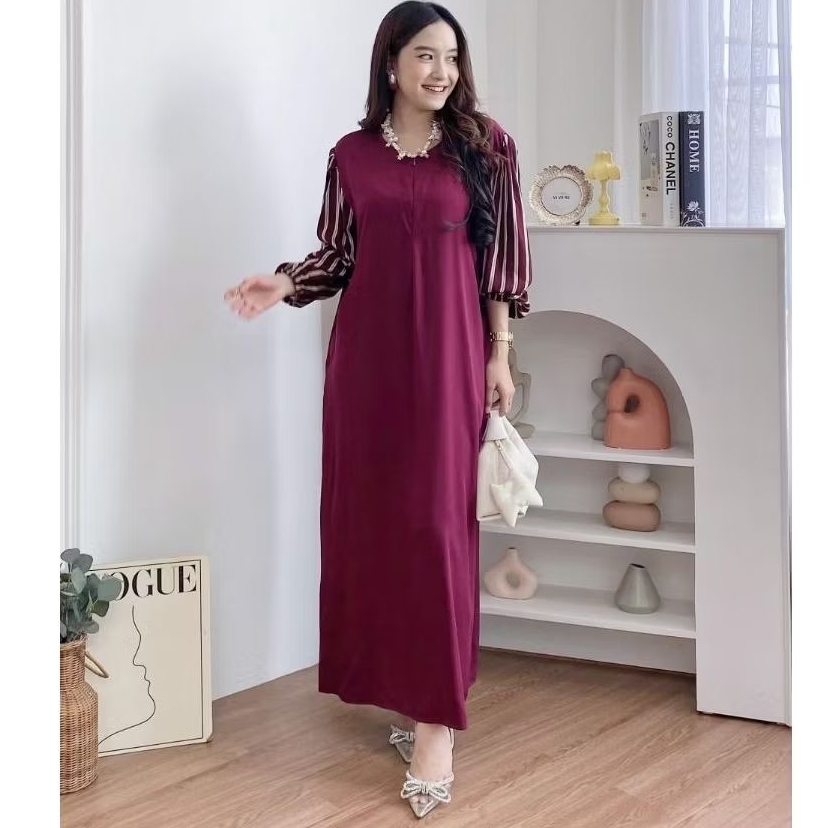 Gamis Salur by HD.id Dailywear Dress Lebaran Jumbo Busui