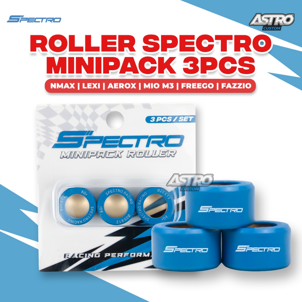 Roller Spectro Nmax 155 Aerox Lexi 125 Mio M3 Fino Xride 125 Freego Filano Fazzio Roler CVT Isi 3pcs