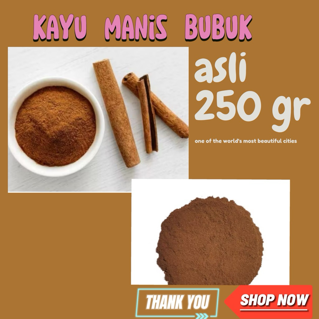 

Kayu Manis Halus Asli / Cinnamon Powder 250 gr