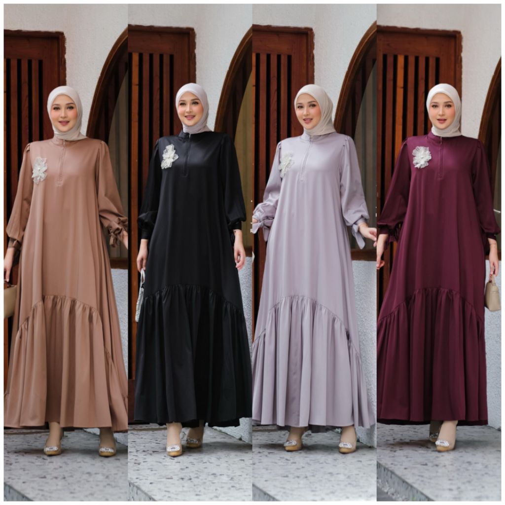 Gamis terbaru Najla dress by rafika original 100%