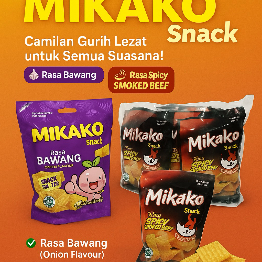 

Mikako Snack Viral isi 10 best seller dan murah