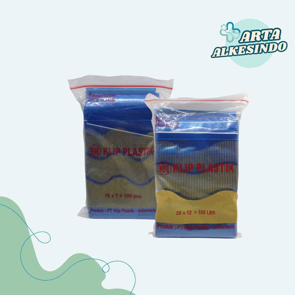 Plastik Klip Biru Polos | Plastik Klip Obat