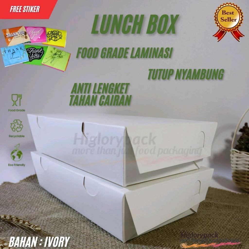 Paper Lunch box Ivory 270gsmUkuranL