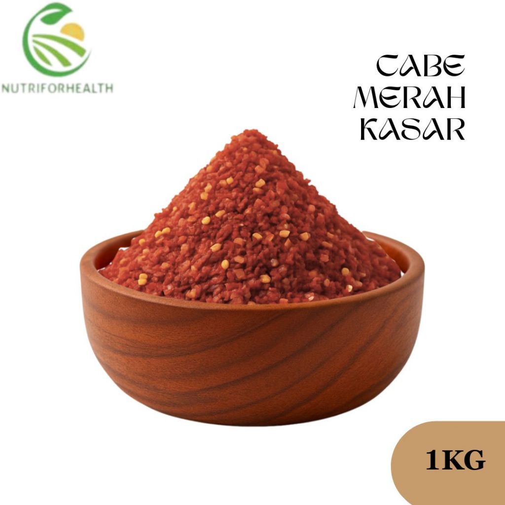 

Bumbu Tabur Cabe Merah Kasar 1kg – Pedas Kasar Autentik, Tekstur Krenyes & Rasa Nendang untuk Camilan & Lauk!