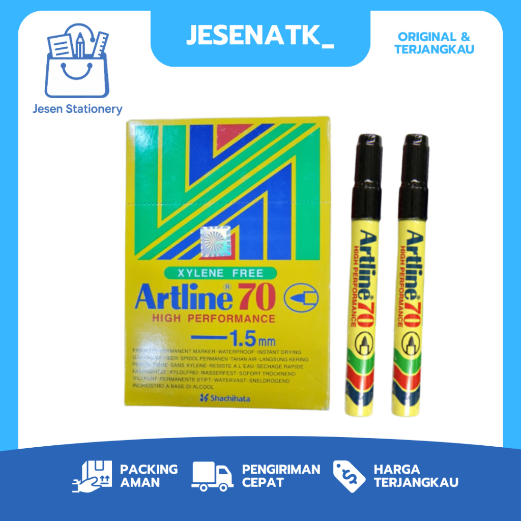

Spidol Artline 70 Permanent Marker: Tinta Pekat Anti Air, Cepat Kering & Tahan Lama!