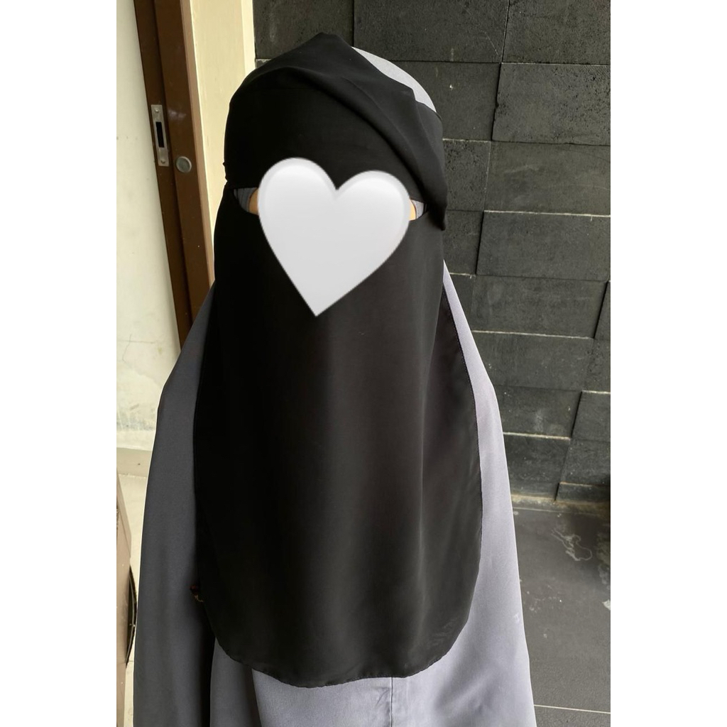 NiqabPoni|NiqabHomemade|NiqabJetblack|NiqabPremium|NiqabArab|NiqabChiffonJetblack|Pre-Order